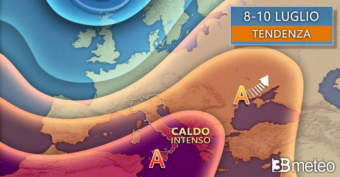 Tendenza meteo per la prossima settimana Tendenza meteo per la prossima settimana