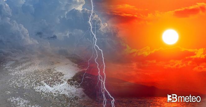 Weekend tra caldo intenso e forti temporali con grandine