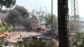 Immagine 1:Incendio Roma nord, fiamme vicino alle case dal Parco della Torricella. VIDEO