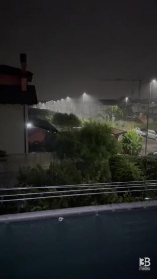 Cronaca meteo Veneto: Vigasio, forte temporale notturno - VIDEO