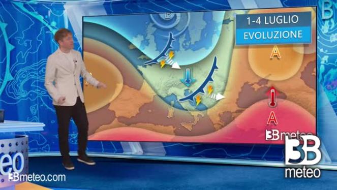 Tendenza meteo per l'inizio della prossima settimana