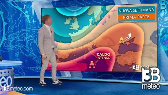 Tendenza meteo per l'inizio della prossima settimana