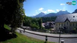 Tarvisio Live webcam - pista ciclabile e il gruppo del Mangart