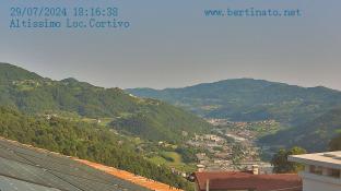 Altissimo veduta sulla vallata del Chiampo