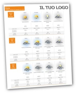 Servizio bollettini meteo in PDF