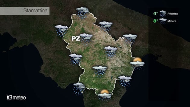 Meteo BASILICATA Video: previsioni aggiornate