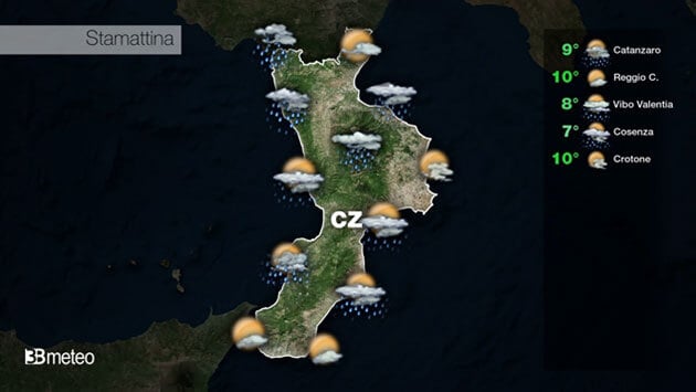 Meteo CALABRIA Video: previsioni aggiornate