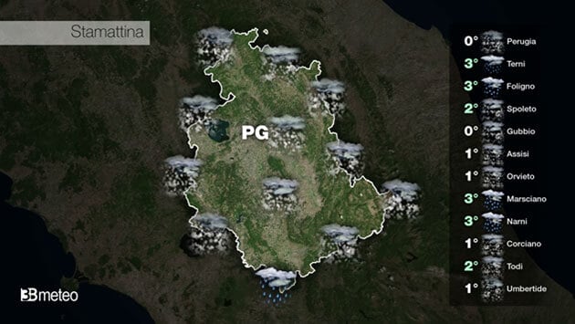 Meteo UMBRIA Video: previsioni aggiornate